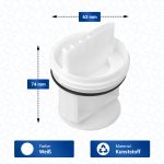 Flusensiebeinsatz wie Bosch Siemens 00605010 für Waschmaschine – Bild 3