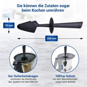 VIOKS Quirl Rühraufsatz Ersatz für Vorwerk, Schmetterling für Thermomix  TM21 Küchenmaschine