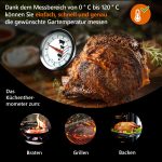 SET 2x Fleischthermometer Einstechthermometer 0 bis +120°C mit runder Skala