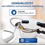 Dichtungsring passend wie Fissler 038667002050 22cm Ø für Schnellkochtopf – Bild 4