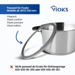 Deckeldichtungsring wie Fissler 600-000-22-795/0 für 22cmØ Schnellkochtopf – Bild 4