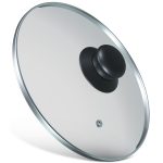 Glasdeckel 20cm universal mit Knopfgriff für Töpfe Pfannen