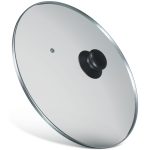 Glasdeckel universal 30cmØ mit Knopfgriff für Töpfe Pfannen