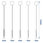 Reinigungsbürsten Nylon Set 5 Stück für Reagenzgläser Teekanne Strohhalme – Bild 4