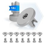 Korbrollen Set 16x kompatibel mit Electrolux 50286965004 für Spülmaschine