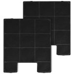 Aktivkohlefilter 2er Set passend wie Amica KF 17141 für Dunstabzugshaube
