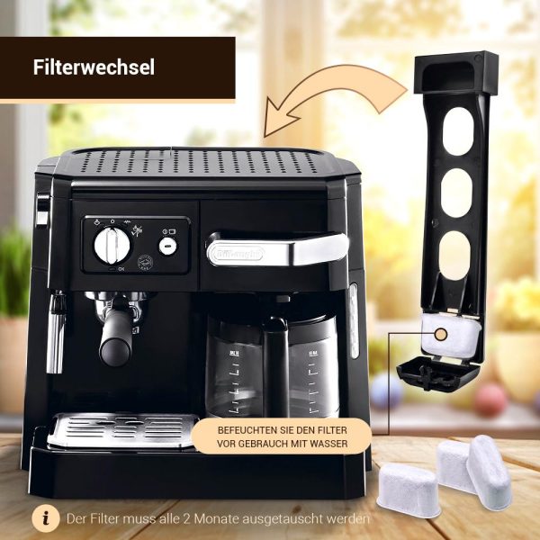 Wasserfilter Filterset 4x Delonghi 5513214241 für Kaffeemaschine Kaffeeautomat