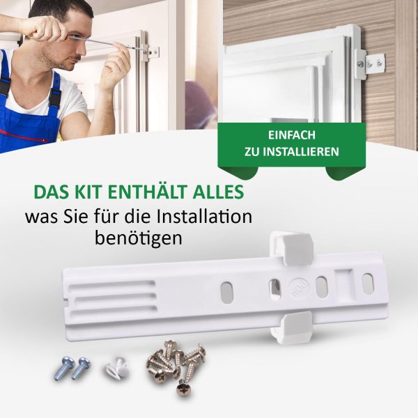 Türmontageset kompatibel mit LIEBHERR 9086322 für Schlepptür Kühlschrank