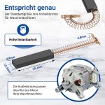 Motorkohlen Kohlebürsten x2 wie Bosch 00154740 für Waschmaschine Waschtrockner – Bild 2