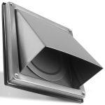 Außenhaube Ablufthaube 100erR für Luftführungssysteme Edelstahl gebürstet – Bild 3