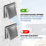 Außenhaube Ablufthaube 100erR für Luftführungssysteme Edelstahl gebürstet – Bild 7