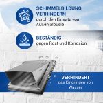 Außenhaube Ablufthaube 100erR für Luftführungssysteme Edelstahl gebürstet – Bild 8