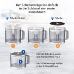 Scheibenträger Flügelrad wie BRAUN 67002059 für 500ml Topf Küchenmaschine – Bild 5