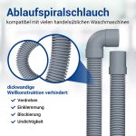 Ablaufschlauch 2,5m universal 22-19mmØ für Waschmaschine Geschirrspüler – Bild 5