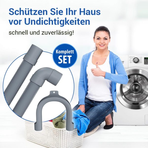 Ablaufschlauch 2,5m universal 22-19mmØ für Waschmaschine Geschirrspüler