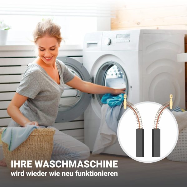 Kohlen 2Stk Motorbürsten Bosch 00616505 Bürsten Motorkohlen für Waschmaschine