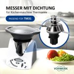 Ersatzmesser für Thermomix TM31 Küchenmaschine inkl Dichtung