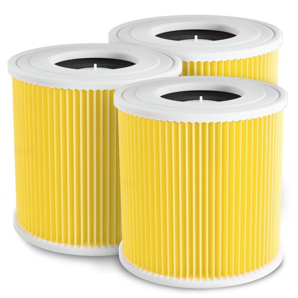 Filterzylinder Lamellenfilter 3x wie Kärcher 6.414-552.0 für Mehrzwecksauger