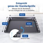 Backblech hoch Whirlpool Bauknecht 481010764532 445x375x39mm für Backofen – Bild 4