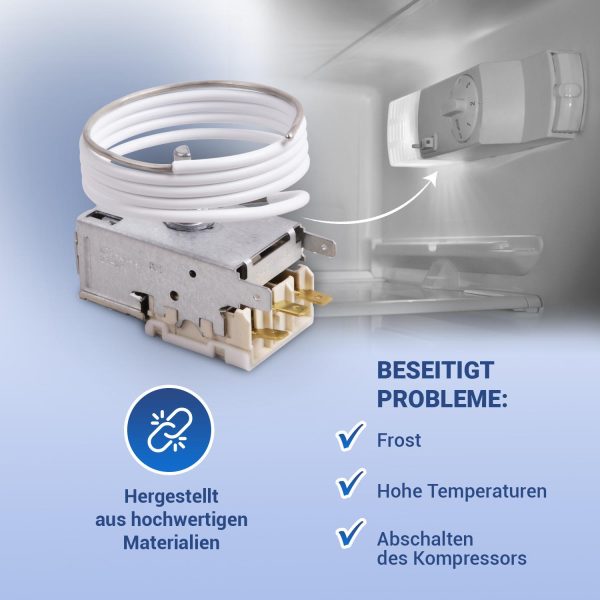 Thermostat Kompatibel mit Liebherr 6151086 Kühlthermostat für Kühlschrank
