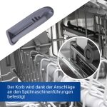 Laufschienenanschlag Abdeckkappe Beko 1880580400 hinten für Geschirrspüler – Bild 5