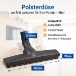 Parkettbürste passend wie Miele 7155710 für 35mm Rohr-Ø Staubsauger – Bild 4