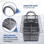 Besteckkorb Bauknecht 488000386607 208x218x160mm für Unterkorb Geschirrspüler – Bild 4