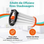 Innenfilter 2x wie AEG 900167153/7 AEF144 für Akkusauger Stielhandstaubsauger