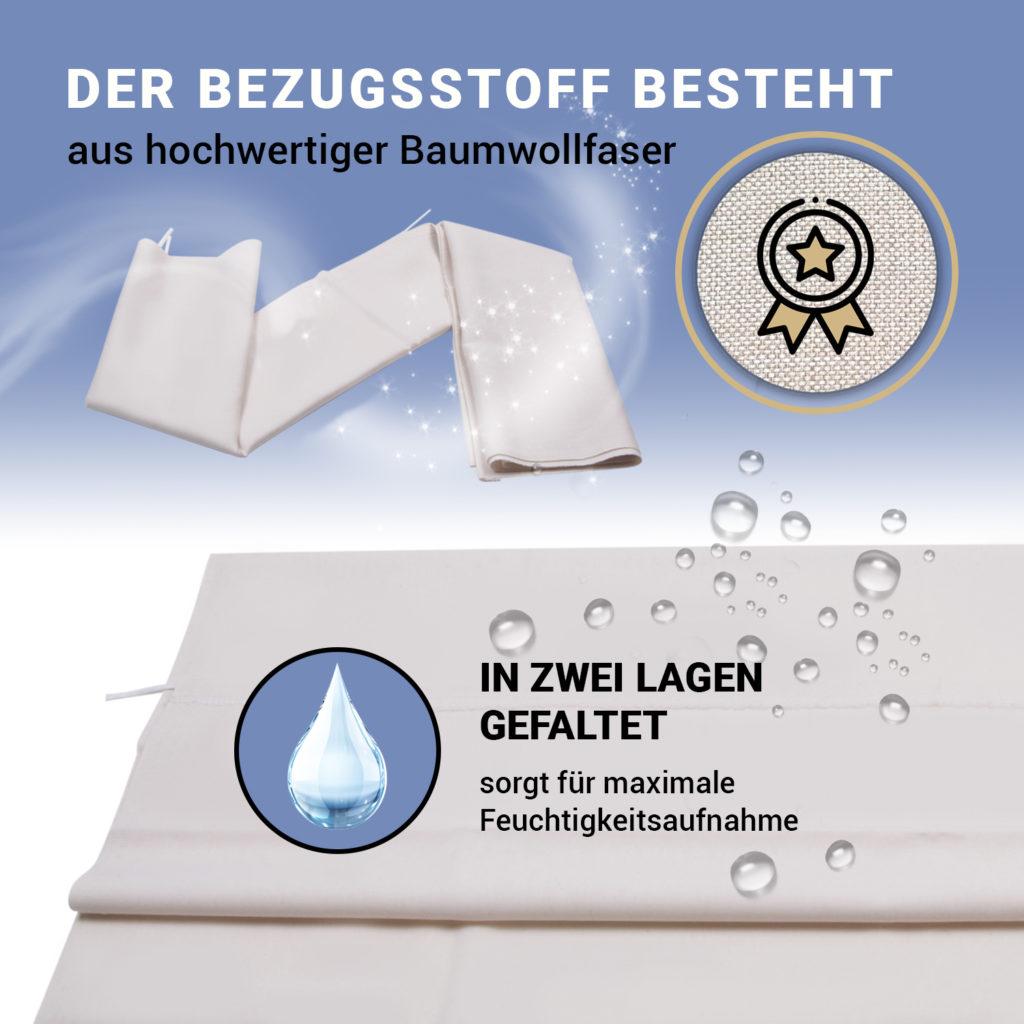 Colombo Bügeltuch – Größe M, 124x46 Cm, Mit Molton-Füllung (250 G) & Clip, 100% Baumwolle, Hergestellt In Italien