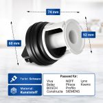 Flusensiebeinsatz wie Bosch 00614351 für Ablaufpumpe Waschmaschine – Bild 4