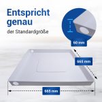 Bodenwanne 665 x 665 mm für Waschmaschine Spülmaschine – Bild 3