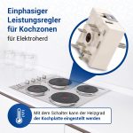 Energieregler passend wie EGO 50.57021.010 Regler Einkreis für Kochfeld Herd – Bild 3