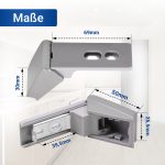 Türgriff Scharnier 2Stk wie Liebherr 9590178 für Kühlschrank – Bild 4