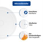 Drehteller wie Whirlpool 480120101083 272mmØ Glasteller für Mikrowelle – Bild 3