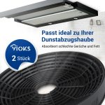 Kohlefilter 2x wie Amica 1160826 KF17146 160mmØ für Dunstabzugshaube – Bild 2