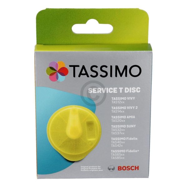 Reinigungsscheibe Bosch 17001490 Service Disc gelb für Tassimo Kapselmaschinen
