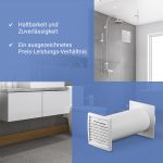 Mauerdurchführung 125erR weiß Rund-Anschlusssystem für Dunstabzugshaube – Bild 7