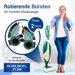 Ersatzbürste Bürste 2Stk für Vorwerk EB350 EB351 ET340 Staubsauger – Bild 3