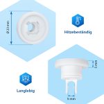 Oberkorbrolle Set 8x passend wie Bosch 00424717 für Geschirrspüler – Bild 2