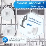 Oberkorbrolle Set 8x passend wie Bosch 00424717 für Geschirrspüler – Bild 3