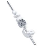 Exzenterstange Zugstange Ø5mm waagerecht 180mm für Ablaufgarnitur Waschbecken – Bild 2