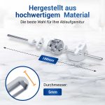 Exzenterstange Zugstange Ø5mm waagerecht 180mm für Ablaufgarnitur Waschbecken – Bild 6
