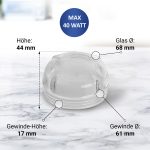 Lampenabdeckung wie Bosch 00647309 Glashaube für Backofen Herde – Bild 4