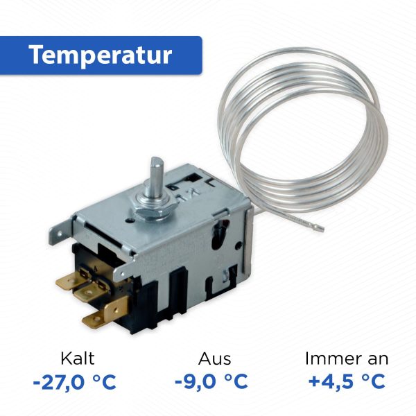 Thermostat wie Danfoss 077B3642 universal für Kühlschrank Gefrierschrank