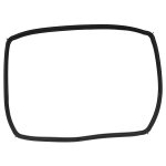 Türdichtung Backofendichtung Bosch 00754066 rundum 4Haken für Backofen Herd