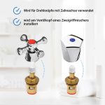 Rastbuchsen für Knebel-Innenoberteile 1/2" 3/8" mit verzahnter Achse