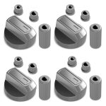 Knebel Set mit Adaptern 4x Drehgriff 38mmØ universal für Herd
