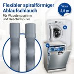 Ablaufschlauch 19/22mmØ 2,5m universal für Waschmaschine Spülmaschine – Bild 3