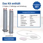 Türscharnierfedern mit Seilzügen 2Stk wie Bosch 00754866 für Geschirrspüler – Bild 2