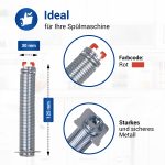 Türscharnierfedern mit Seilzügen 2Stk wie Bosch 00754866 für Geschirrspüler – Bild 3